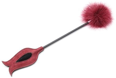 Kutocesy Latigo Eróticos para Mujer Látigo de Plumas de Cuero Exótico Juguete de Rol Juego de Coqueteo Azotando Paleta para Parejas Adultas BDSM Extremo Juguetes Sexuales (m)