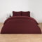 Brentfords Superking Duvets Sets, Microfibre Super King Duvet Cover Bedroom Decor Luxury Super Soft Quilt Covers Bed Set Duvet Cover with Pillowcases, Burgundy