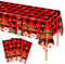 MORAINJAY 3er Set Weihnachts Tischdecken, 137 x 274 cm, Festliche Tischdecken für Weihnachtsfeiern, Winter Tischdekoration, Xmas Deko, Tischdecke für Party, Dekoration für Weihnachten