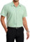 HISDERN Mens Short Sleeve Shirts Green Bamboo Shirt for Men Regular Fit Casual Wrinkle Free Shirt with Pocket XL