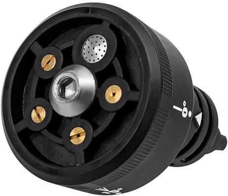 Multifunktionsdüse Ersatz für Worx Hydroshot Reiniger WG629/620/630, WU630/633 Zubehör Home Tool Hochdruckreiniger Zubehör 5 in 1 für Pathway Driveway und Pflaster flache Bereiche, Schwarz
