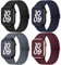 Fullmosa 4 Pack Bracelets en Nylon étanche Compatibles avec Apple Watch 49mm 46mm 44mm 45mm 42mm Bracelet iwatch Extensibles Femme Homme pour iWatch Ultra 1/2 SE SE 2 Series 10 9 8 7 6 5 4 3 2 1