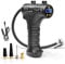 Crystals 12 Volts Cordless Electric Tyre Inflator Pump – USB Rechargeable Digital Air Compressor with LED Light | Up to 150 PSI | Portable Pressure Gun with 3 Nozzles for Car & Bike | Portable Pump