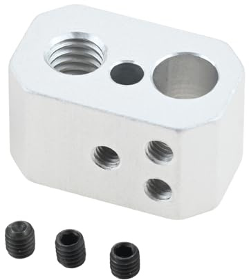 Heizblock Aluminium 500°C Hochtemperatur Hotend für Nextruder | Leicht,500°C Stabil,Kompatibel mit Prusa MK4/MK3.9/XL,M3 Madenschrauben,Optimierte Wärmeleitung