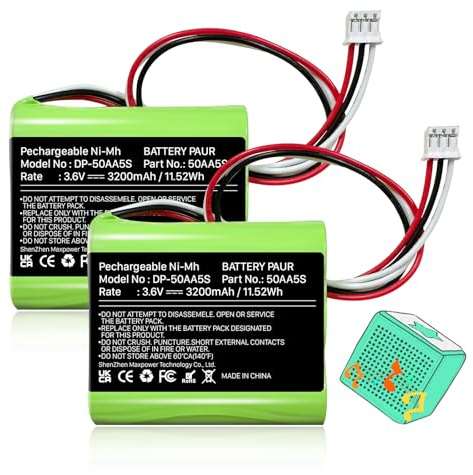 2 Stück Akku für TonieBox, 3200mAh 3,6V Original 50AA5S Battery Akku for Tonies TonieBox Musicbox Soundbox