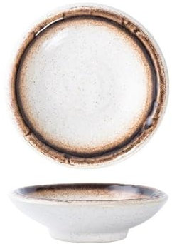 Shihan-2015 Bols à Tapas Assiettes à dessert en céramique - Assiettes à apéritif en porcelaine - Petites assiettes de service for tartes et gâteaux Bols à tapas et sauces