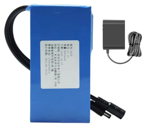 JHKJ 12V 2500mAh 4000mAh 5000mAh 6000mAh 8000mAh 10000mAh 15000mAh 20000mAh DC Rechargeable Polymer Lithium Ion Li-ion Portable Battery Pack Power Bank with Charger,12V,20000mAh