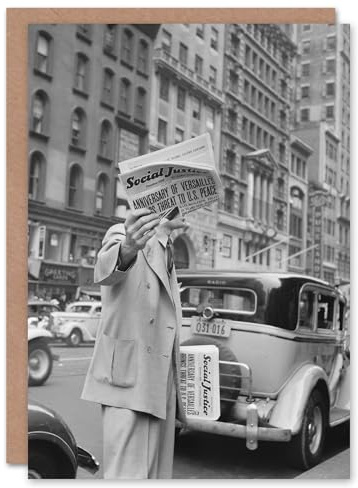 Artery8 Dorothea Lange Art Card Social Justice Newsboy Photograph