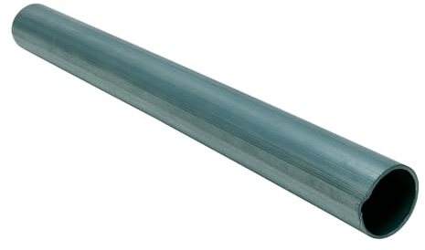 Palo Zincato per Segnali Stradali Ø60 mm H330 cm con Tappo, Made in Italy – Pali Tubolari Antirotazione Certificati CE UNI EN 12899-1 per Segnaletica Permanente