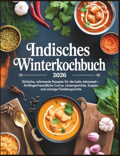 Indisches WinterKochbuch 2026: Einfache, wärmende Rezepte für die kalte Jahreszeit – Anfängerfreundliche Currys, Linsengerichte, Suppen und würzige Familiengerichte