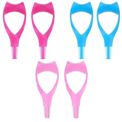 6Pcs Mascara Shield Applicator Tool for Eyelash Makeup | 6pcs mascara shield applicator tools help protect eyelids from smudges, guide lashes and make eye makeup easier.