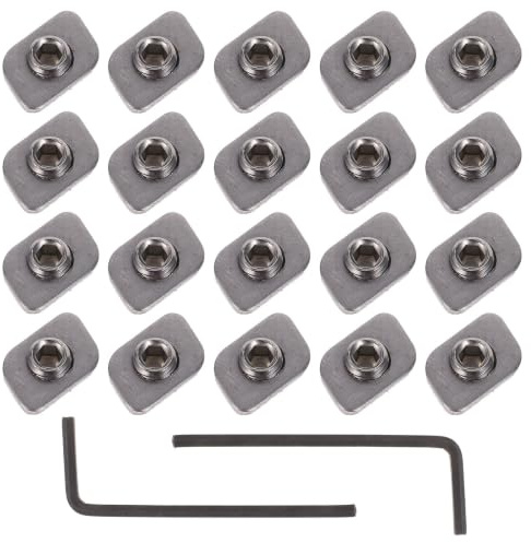 HYTROVE 20pcs Stainless Steel Window Lock with Adjustable Restriction and Stable Support Sliding Window Limiter for Home and Office Security