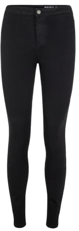 NOISY MAY NMElla Super High Jeans Frauen Jeans schwarz S