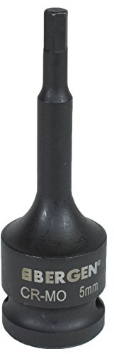 M5 x 78mm 1/2†Drive Extra Long Impact Impacted Allen Hex Key Socket Bergen