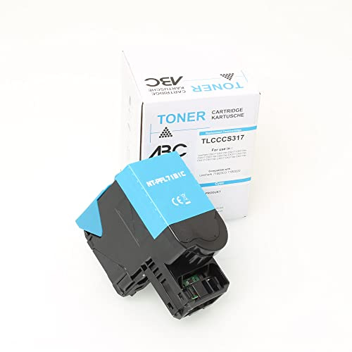 ABC Alternativ Toner Cyan für Lexmark CS317 CS317dn CS417 CS417dn CS517 CS517de CS517dn CX317 CX317dn CX417 CX417dn CX517 CX517de CX517dn 71B20C0