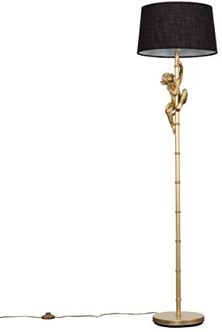 MiniSun | Modern Gold Hanging Monkey Design Floor Lamp with a Black Tapered Shade | Floor Lamps & Torchieres, Home Décor, Improvement & Lifestyle Essential