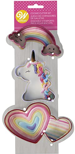 Wilton Set di 3 tagliabiscotti magici di San Valentino