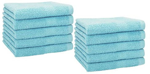 Betz 10er Premium Gästehandtücher-Set - Gesichtstücher-Set - Handtücher-Set - Händehandtücher - 30 x 50cm - Ocean