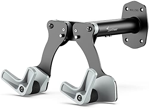 Sportneer Fahrrad Wandhalterung - Hochfeste Aluminium Fahrradhalterung Wand für bis 25 KG mit 5-stufiger Winkelverstellung Platzsparend mit Schutzpolstern - Geeignet für Rennräder, Mountainbikes