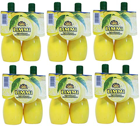 Lot 6x Lot 2x Jus citron pressé - Limmi - Pipette 125 ml