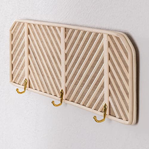 SKLUM Wandgarderobe aus Rattan und Holz Merki -