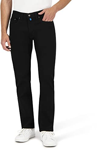 Pierre Cardin Lyon Tapered Jeans, Black Black Raw, 42W x 32L Homme