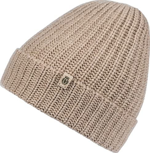 Roeckl Damen Pure Cashmere 21031-254 Farbe beige 154 Muetze, Einheitsgröße