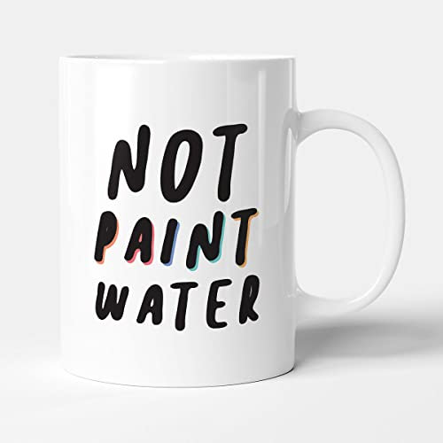Victorian Printing Co - Not Paint Water - Artists Gift Mug, Ceramic, 11fl.oz.