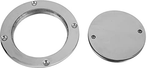 Fockety Cubierta del Barco, Diámetro Interior de 4 Pulgadas de Acero Inoxidable Ronda Escotilla de Acceso con Tapa Desmontable Y la Clave, Escotilla de Inspección del Barco Marino para RV Yates
