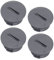 Ruiqas 4PCS Staubsauger Endabdeckung Ersatz Rolling Brush End Cap Kompatibel mit V6 Dc35 Dc44 DC59 DC62 SV03