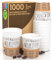 Eurocali 1000 Vasos de Papel para Café Espresso Tamaño Pequeño 65ml Design SweetCUP - Desechables para Llevar Biodegradables Ecológicos para Bebidas Calientes