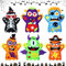 TOPJOWGA Halloween Basteln für Kinder, 6 Stück Halloween Kunst und Handwerk für Kinder, Halloween Dekoration, Kunst und Bastelhandwerk für Kinder zum Dekoration für Halloween Party