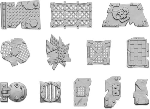 Green Stuff World für Modelle und Miniaturen 3D-gedruckte große Ork-Platten 12317