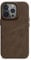 WIIUKA Hülle für iPhone 15 Pro, Leder aus Deutschland, Lederhülle extra Dünn, Premium Handyhülle, Case, Qi, Vintage Braun