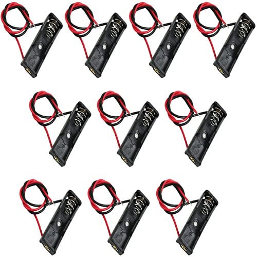 CGNRONEAU A23 Battery Holder, 10PCS 12V Battery Holder, 23A Battery Holder, 12V Battery Case with Wires