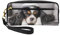 Chien Cavalier King Charles Spaniel, Trousse de Maquillage Trousse à cosmétiques Trousse de Toilette de Voyage Portable Trousse à Crayons en Cuir pour Femmes Filles
