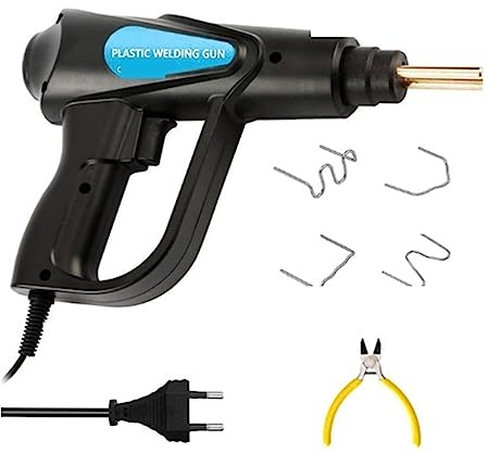 Tacker, 70 W Kunststoff-Schweißgerät, Heißluftpistole, Heißhefter, Kunststoff-Schweißgerät, Stoßstangen-Lötkolben, Heftklammern, Stoßstangen-Reparatur-Auto-Werkzeug-Set für Holzbearbeitungs-, Profi- u