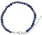 Taddart Minerals Bracelet de cheville en sodalite naturelle avec boules de 4 mm et rallonge - Fait main, 20 cm, sodalite
