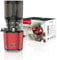 Kuvings AUTO10S Juicer - Easy Care Slow Juicer 3L Capacity & 200W Motor. Ideal for Fruit, Vegetables & Smoothies. Matt Dark Red
