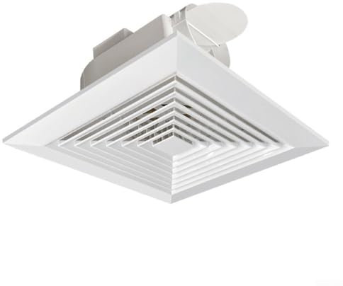 Extractor Fan,Bathroom Ceiling Fan Grille Ventilation Fan Silent Extractor Fan For Square Ceiling Wall Mount Exhaust Fan(8in)