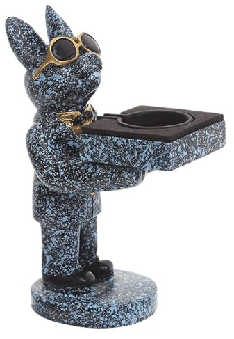 Mixnexorad Uhrenständer, Hundeuhrenständer für Männer,Hundefigur Uhrenhalter - Harz-Figuren, Ladeständer, Präsentationsständer, Schreibtisch-Dekoration für Uhren, Schmuck, Armbänder