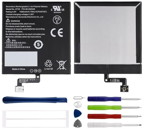 Duotipa 1500mAh Neu Ersatzakku ST22/58-000246 Kompatibel mit Paper-White 4 10th Generation,2018 akku mit Reparatur Tools Kit