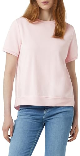 Comma Damen T-Shirt mit Blusendetail im Fabricmix T-Shirt