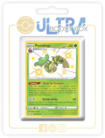 my-booster SWSH045-FR25-UB-SV013 Pondrapi (Drapfel) SV013/SV122 Geheimer Schillerndes-Myboost X Epée et Bouclier, 4.5 Destinées Radieuses, Box mit 10 französisch Pokémon-Karten