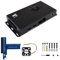 Metal Enclosure for Raspberry Pi Compute Module 5 IO Board with Cooling Fan, 40PIN GPIO Adapter, Wall Mount, Durable & Dust-Resistant Mini PC Case for CM5 Projects