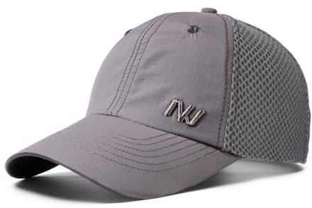 AYPOW Cappello da Baseball Uomo Donne,Cappellino Running Unisex ad Asciugatura Rapida con Rete Traspirante, Leggero Cappelli con Visiera Regolabile Berretto da Baseball Cappello Estivo Sport all'Aria