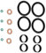 Einspritzdüsen 16 Stücke Kraftstoff Injektor Dichtung Washer O Ring Set Für Peugeot 107 2005-2014 2S6Q6L00 4AA 1204698 1982F7 Einspritzventil