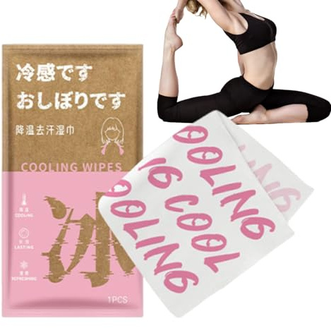 Lingettes Rafraîchissantes Pour Le Visage,Lingettes Nettoyantes Pour Le Corps - Lingettes de Toilette Portables Détente pour Enthousiastes du Fitness Camping Pique-nique Été