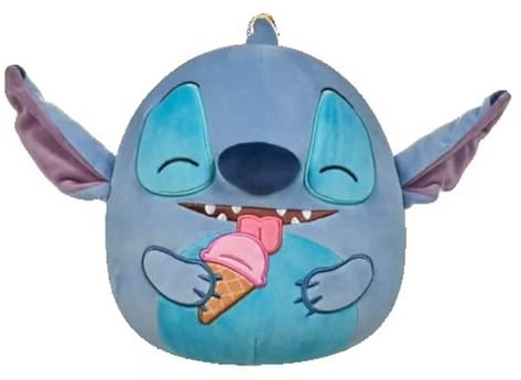Jazwares Squishmallows Little Plush Disney - Stitch Holding Snow Cone Soft Toy - 8 Plush Toy For Kids - Blue
