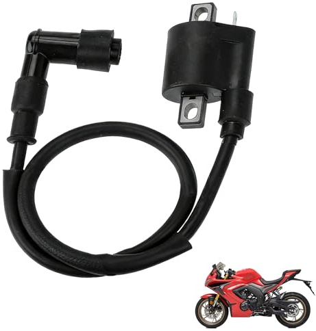 Motor Zündspule, 2 Polig Zündspule, Compatible für MBK Booster und Offroad-Motorräder, für CG125 150CC 200CC 250CC Scootern, ATVs, Moped, Go-Kart, Universelle, Remplacement Fiable, Allumage Rapide